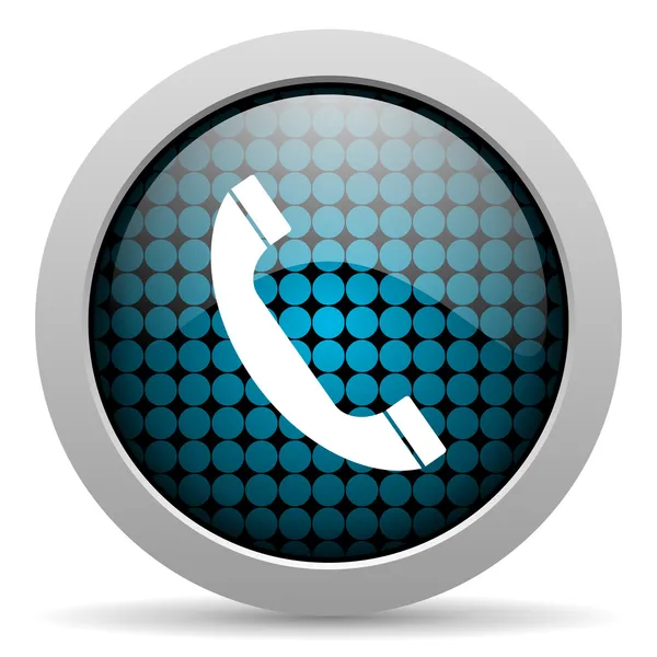 Phone glossy icon — Stock Photo, Image