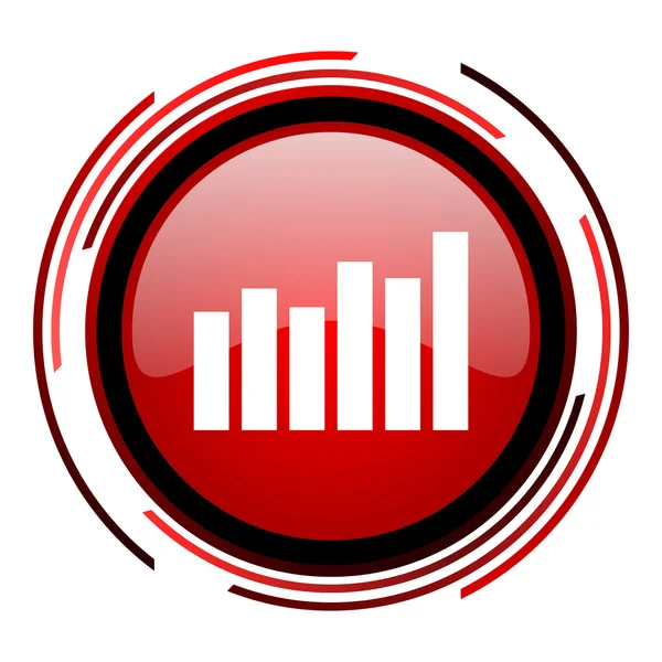 Oszlopdiagram ikon — Stock Fotó