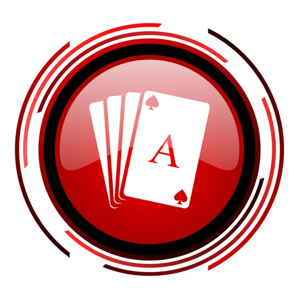 Ícone de cartas de jogar — Fotografia de Stock