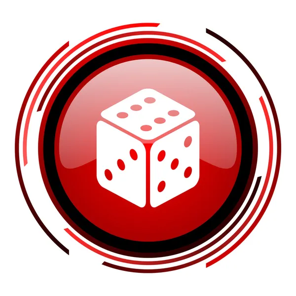 Dice icon — Stock Photo, Image