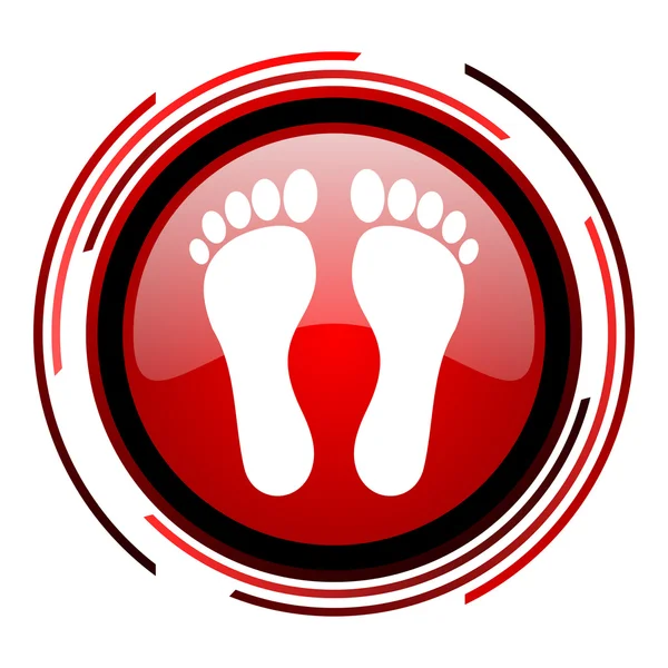 Fußabdruck-Symbol — Stockfoto