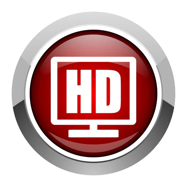 Ícone de exibição Hd — Fotografia de Stock