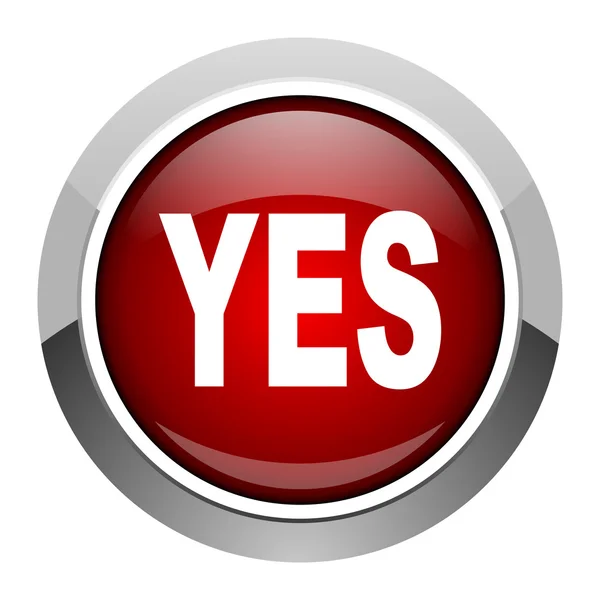 Yes icon — Stock Photo, Image