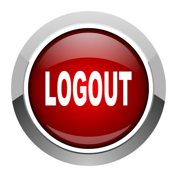 Logout-Symbol — Stockfoto