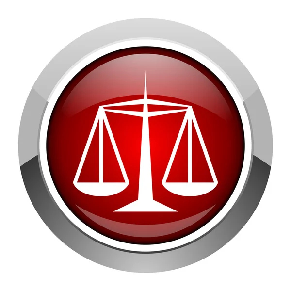 Justice icon — Stock Photo, Image