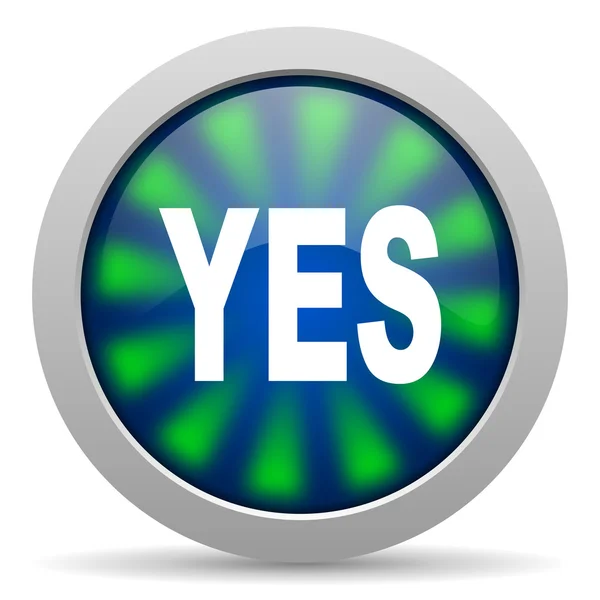 Yes icon — Stock Photo, Image