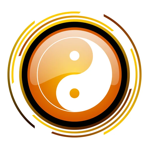 Icono de Ying yang — Foto de Stock