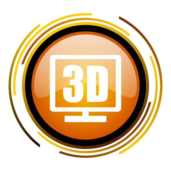 3d display icon — Stock Photo, Image