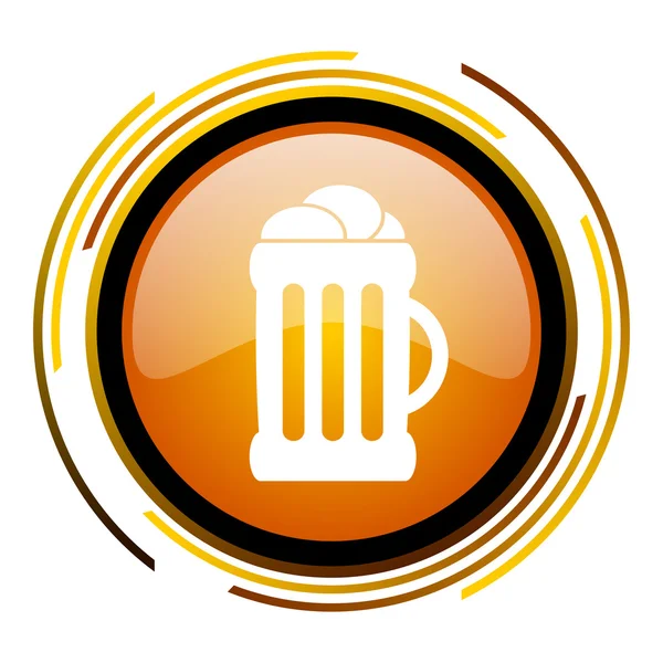 Ikona piwa — Zdjęcie stockowe
