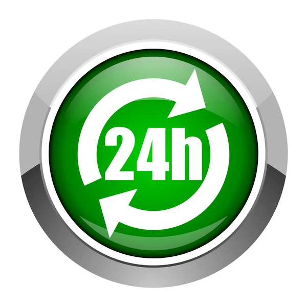 24h icon — Stock Photo, Image