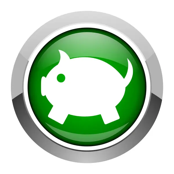 Piggy bank icon — Stock Photo, Image