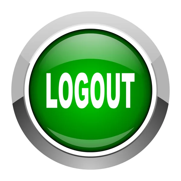 Logout icon — Stock Photo, Image