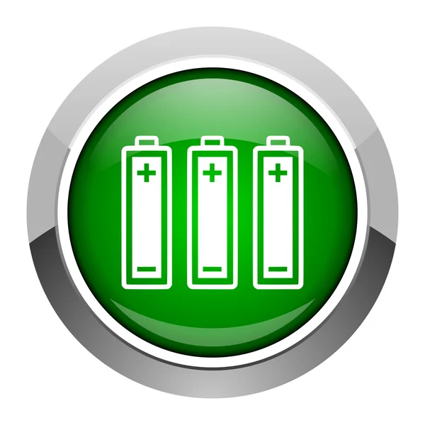 Batterijen pictogram — Stockfoto