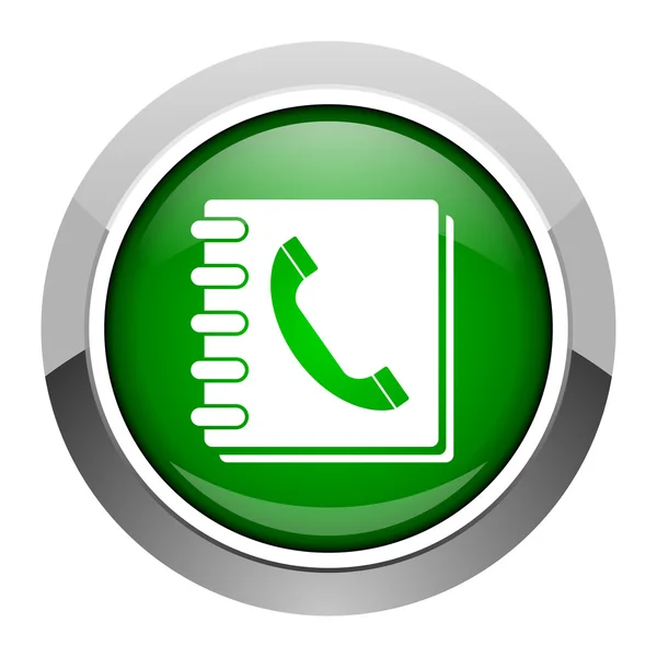 Phonebook icon — Stock Photo, Image