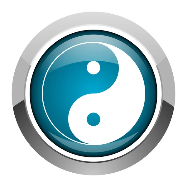 Ying yang pictogram — Stockfoto