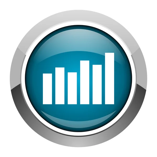 Staafdiagram pictogram — Stockfoto