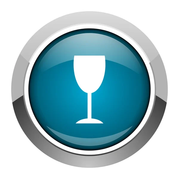 Glass icon — Stock Photo, Image