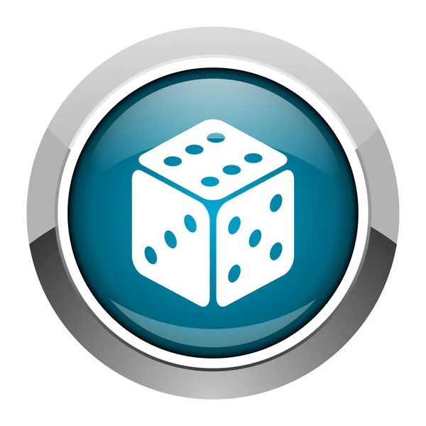 Dice icon — Stock Photo, Image