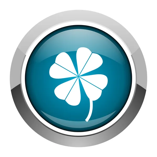 Four-leaf clover icon — Stock Photo, Image