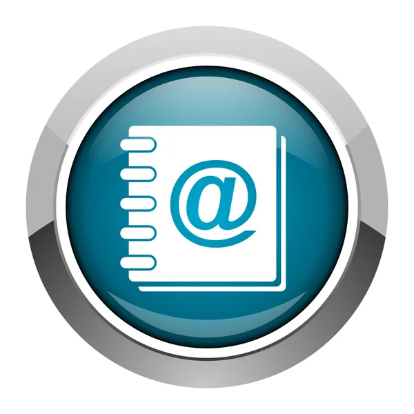 Address book icon — Stock Photo, Image