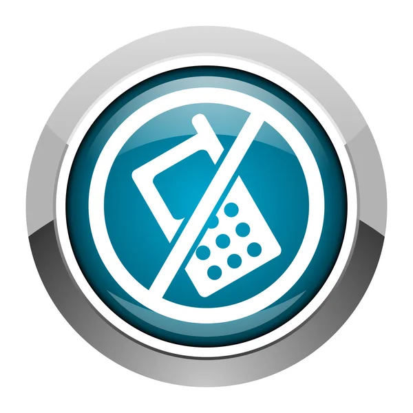 Geen pictogram telefoons — Stockfoto