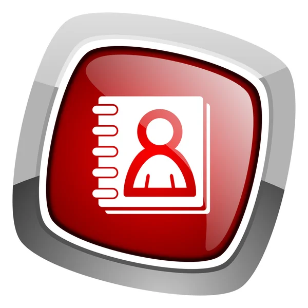 Address book icon — Stock Photo, Image