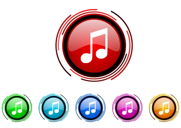 Zestaw ikon muzycznych — Zdjęcie stockowe
