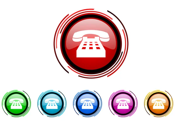 Phone icon set — Stock Photo, Image