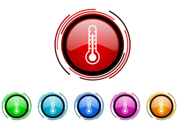 Termometre Icon set — Stok fotoğraf