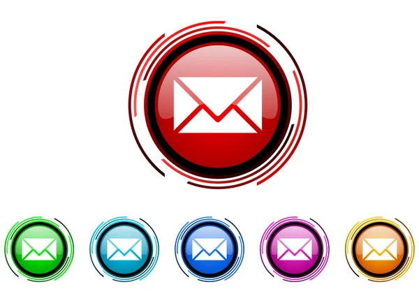 Mail icon set — Stock Photo, Image