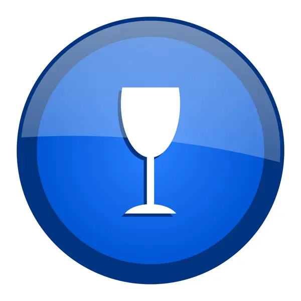 Glass icon — Stock Photo, Image