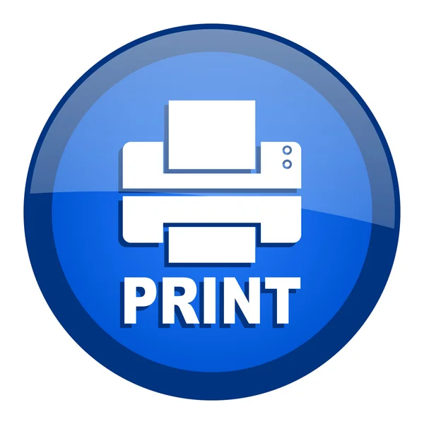 Ícone de impressão — Fotografia de Stock