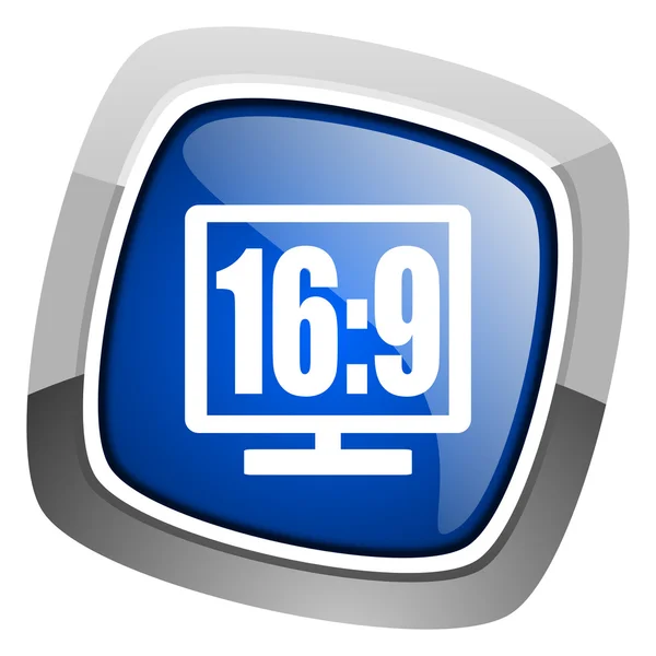 16 9 icona di visualizzazione — Foto Stock