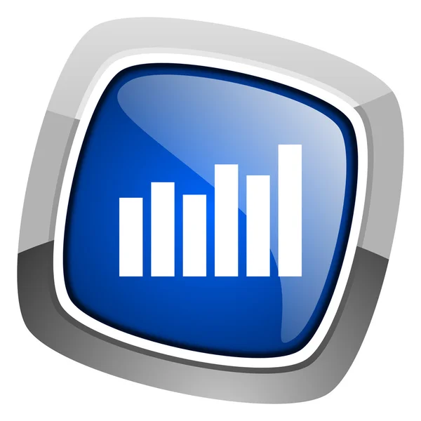 Staafdiagram pictogram — Stockfoto