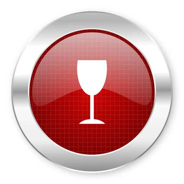 Glass icon — Stock Photo, Image