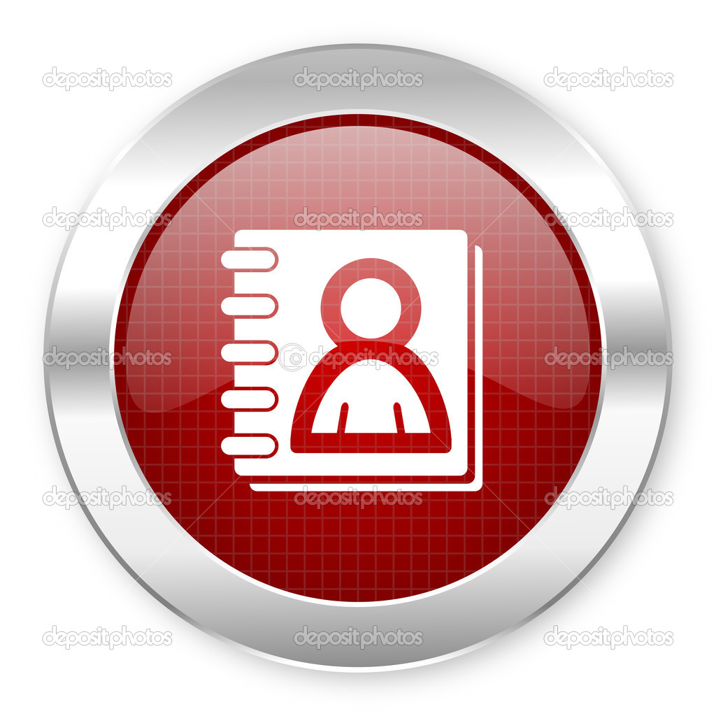 Address book icon — Stock Photo © alexwhite #28132817