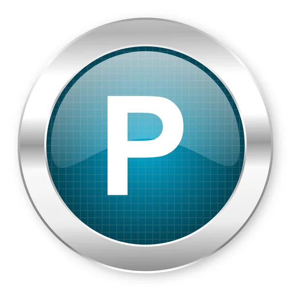 Ikona parkování — Stock fotografie