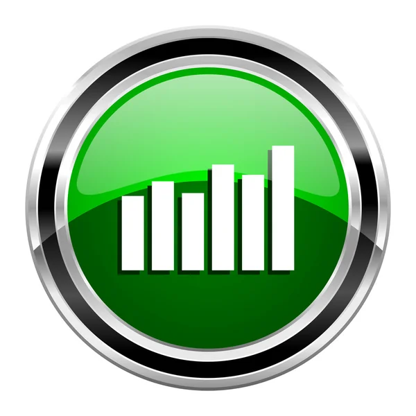 Staafdiagram pictogram — Stockfoto