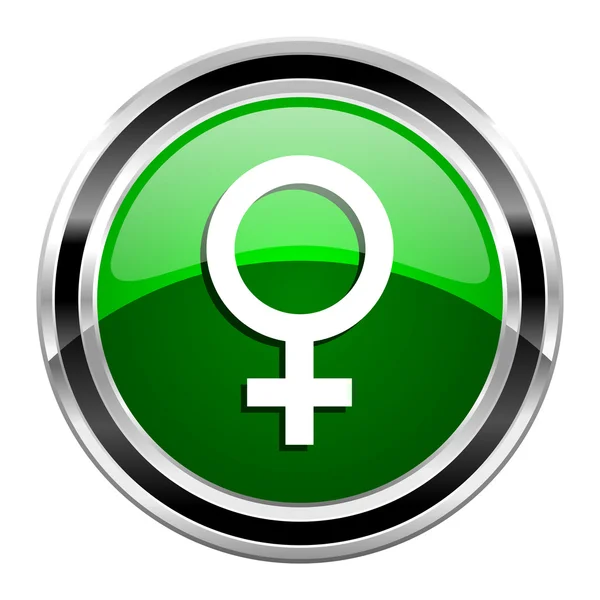 Ikona płci żeńskiej — Zdjęcie stockowe