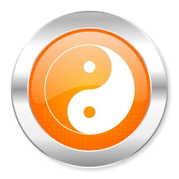 Ying yang pictogram — Stockfoto