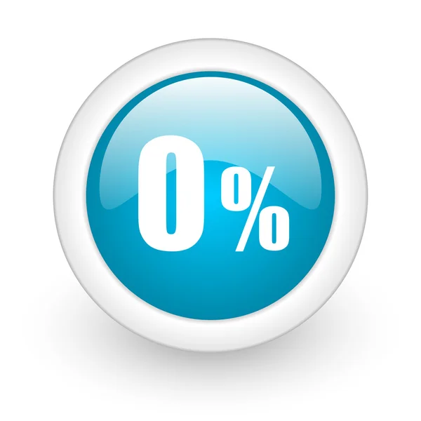Ikona 0 procent — Zdjęcie stockowe