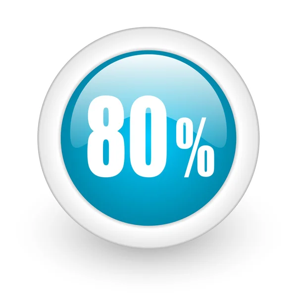 Ícone de 80 por cento — Fotografia de Stock