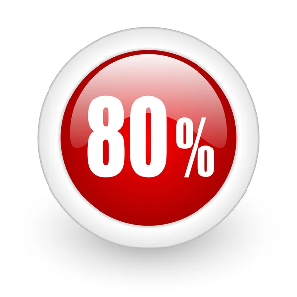 80 %-a ikon — Stock Fotó
