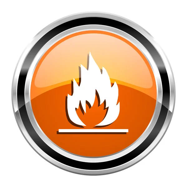 Ícone de chamas — Fotografia de Stock