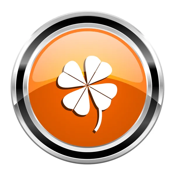 Four-leaf clover icon — Stock Photo, Image