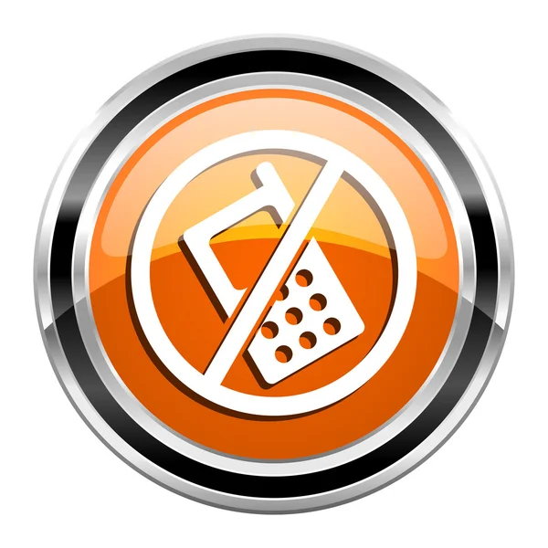 No phones icon — Stock Photo, Image