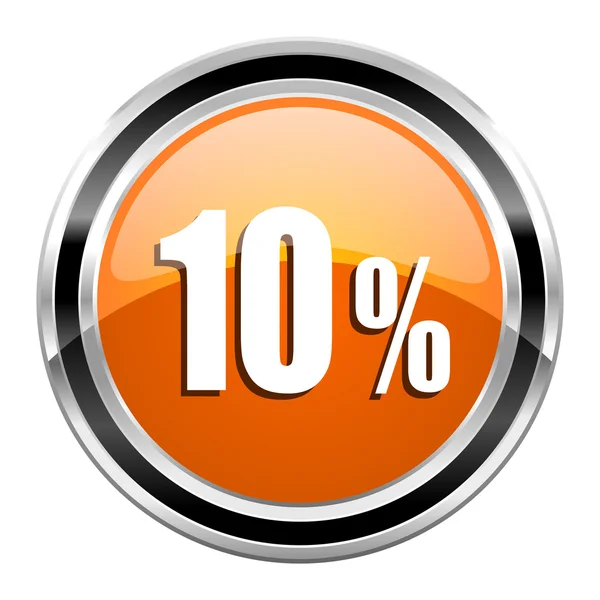 10 procent pictogram — Stockfoto