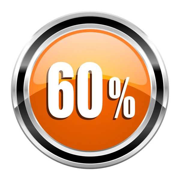 Yüzde 60'ı simgesi — Stok fotoğraf