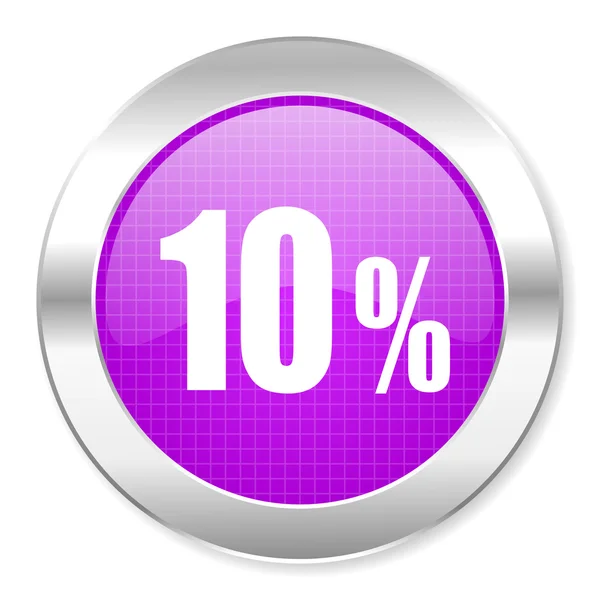 10 percent icon — Stock Photo, Image