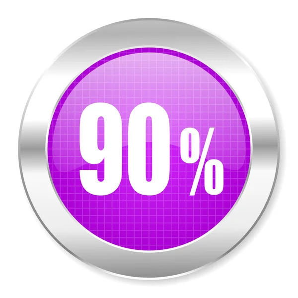 90 por ciento icono —  Fotos de Stock